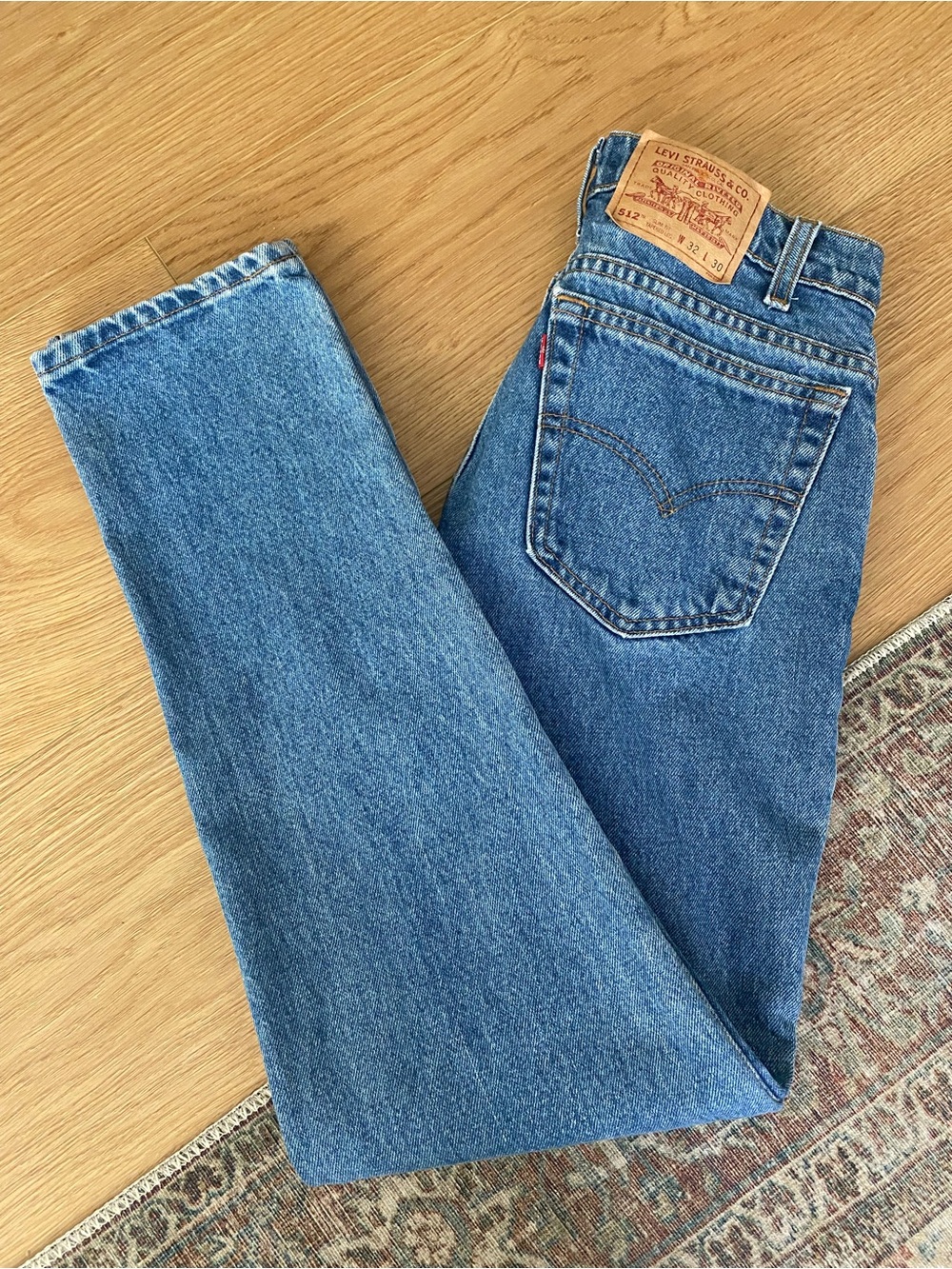 🇨🇦 Vintage Levi’s 512 Slim Fit High Rise Mom Jeans Made in Canada 32x30 90s Y2K